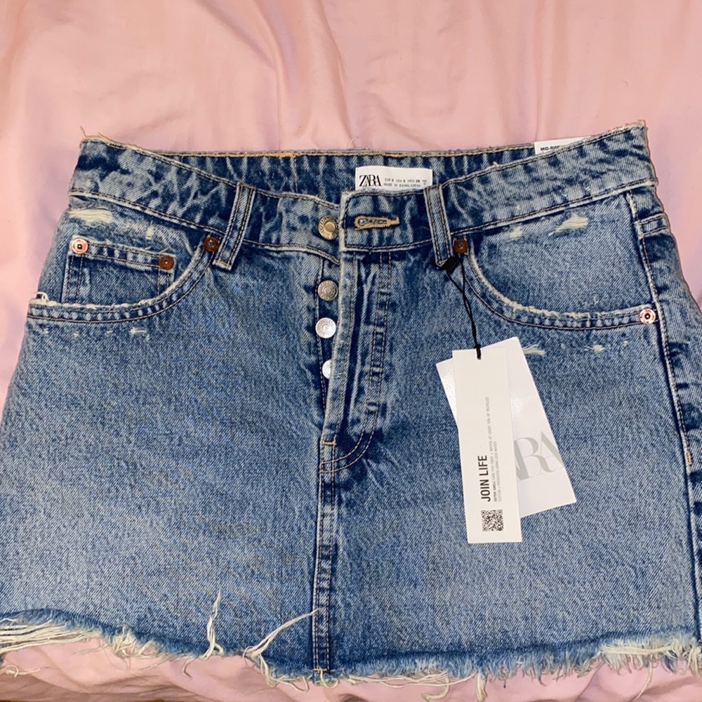 Zara mini jean skirt